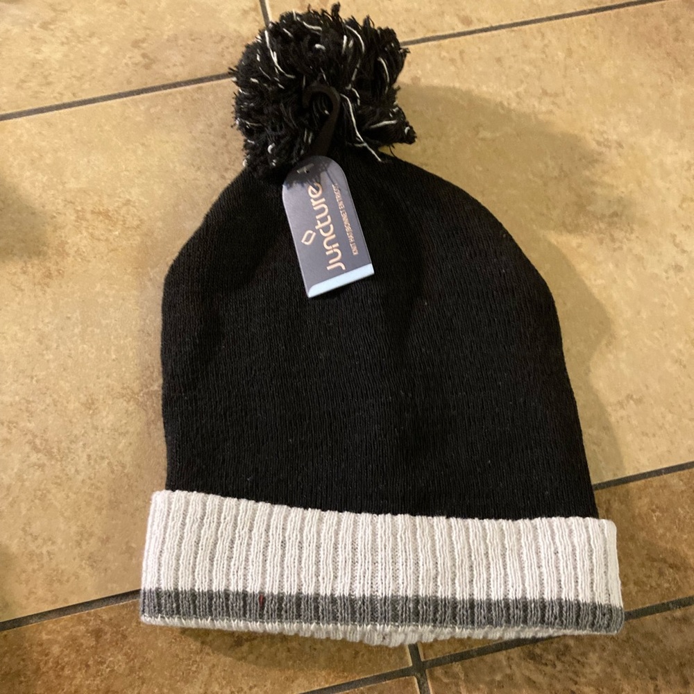 Juncture knit snow hat black